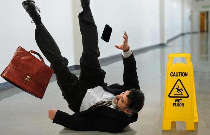 slip and fall accident at an office in tulsa, oklahoma