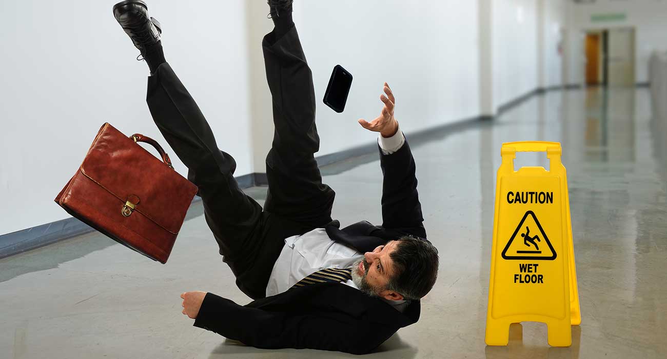 slip and fall accident at an office in tulsa, oklahoma